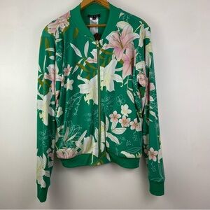 IMAN Floral Bomber Jacket Reversable NWT Medium